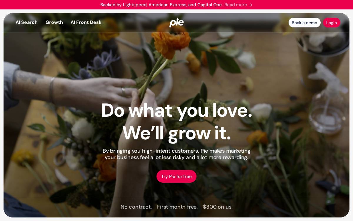 Pie website preview