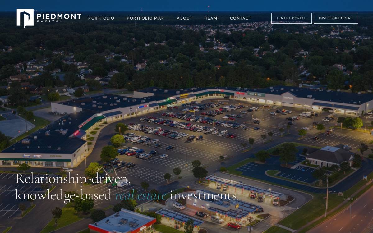 Piedmont Capital website preview
