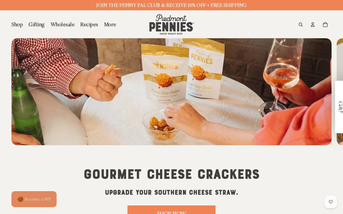 Piedmont Pennies website preview