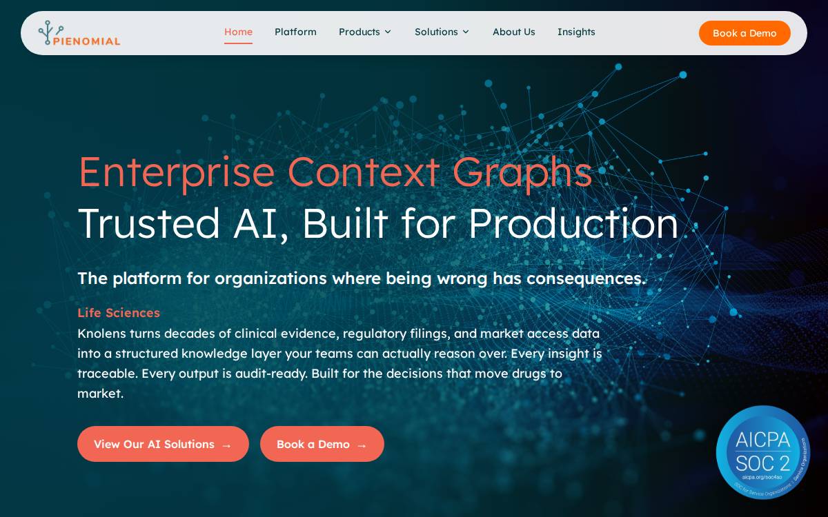 Pienomial website preview