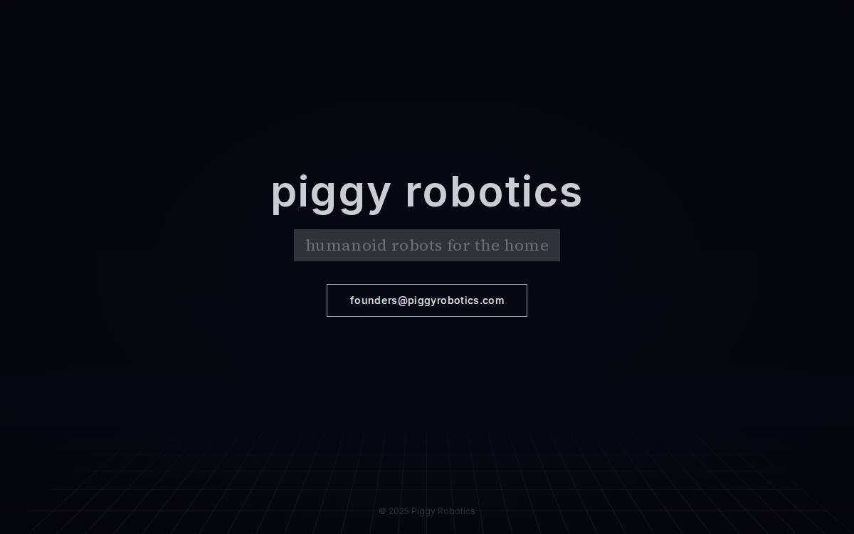 Piggy Robotics website preview