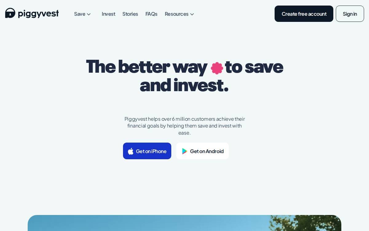 Piggyvest website preview