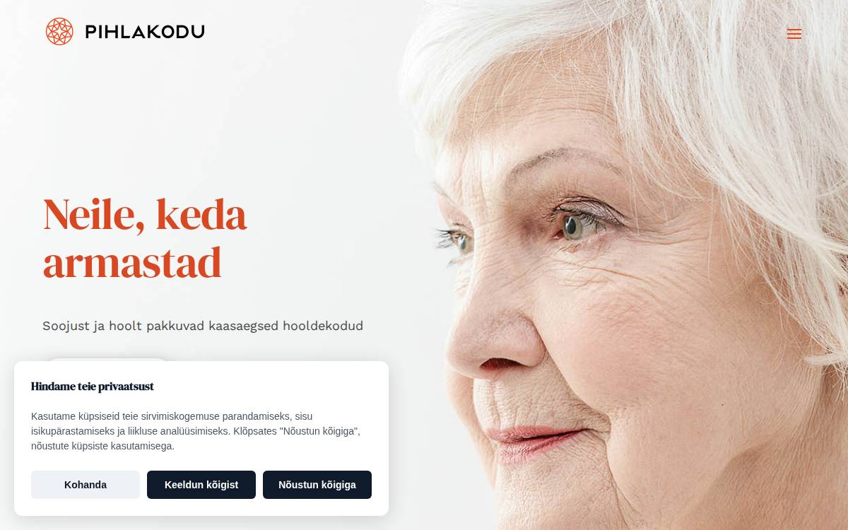 Pihlakodu website preview