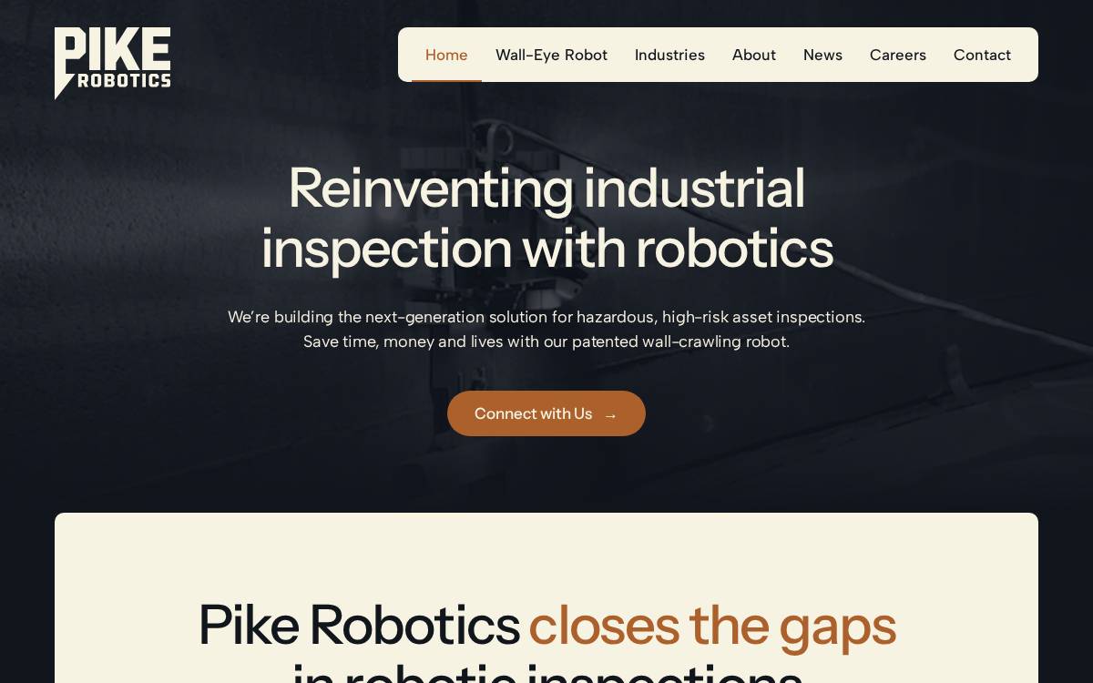 Pike Robotics website preview