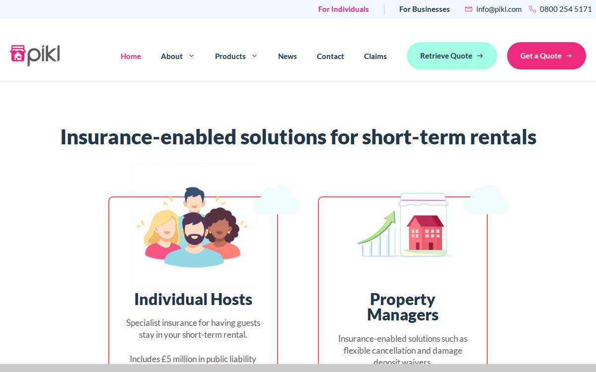 Pikl website preview