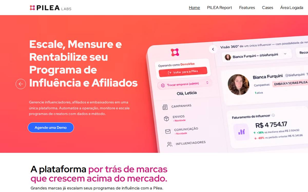 Pilealabs website preview