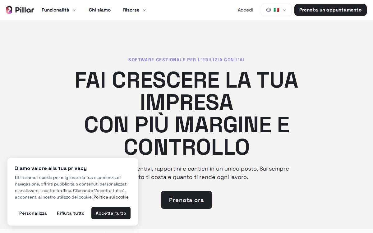 Pillar website preview