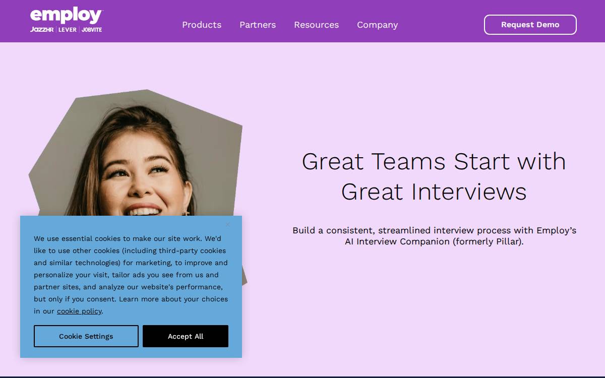 Pillar Software website preview