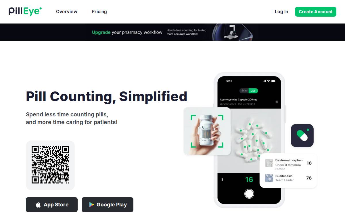 Pilleye website preview