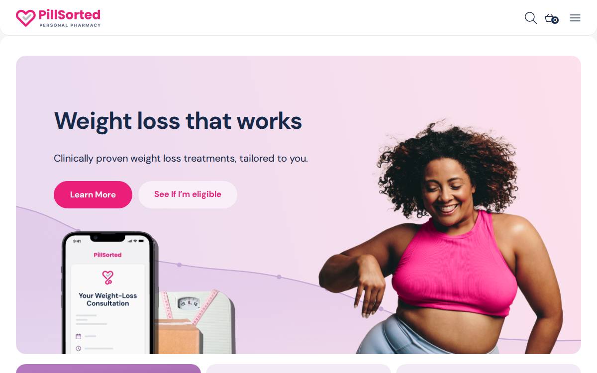 Pillsorted website preview