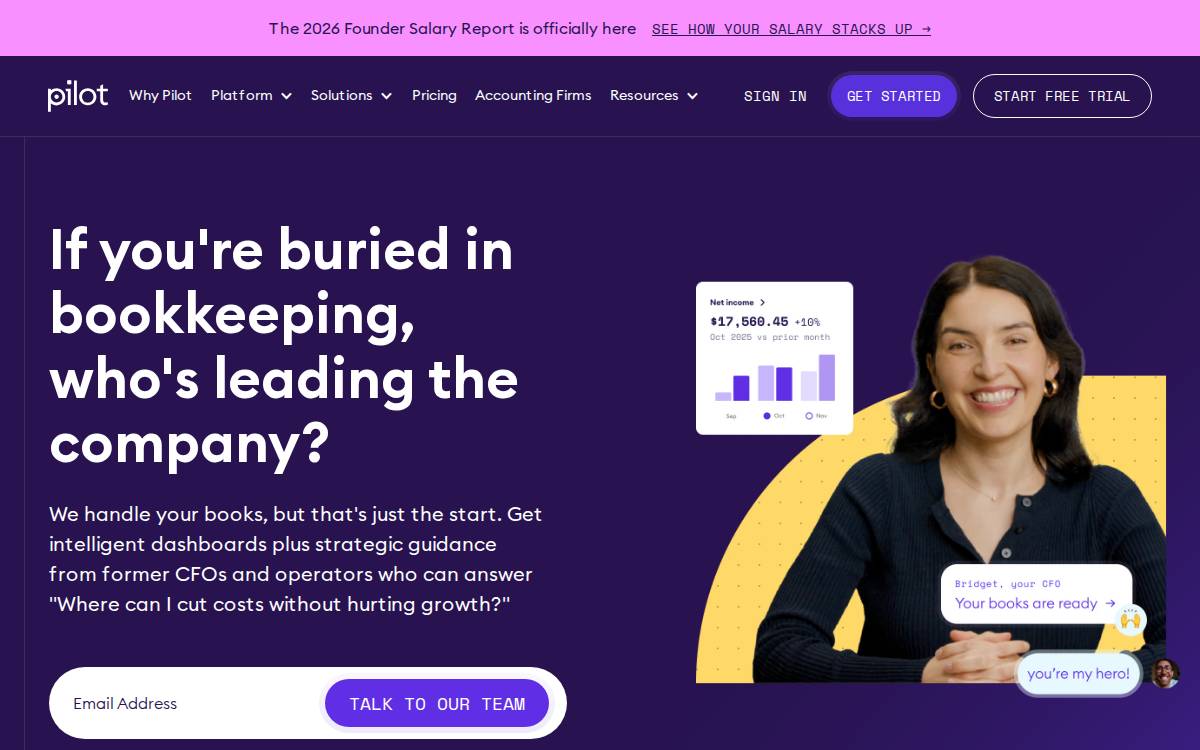 Pilot website preview