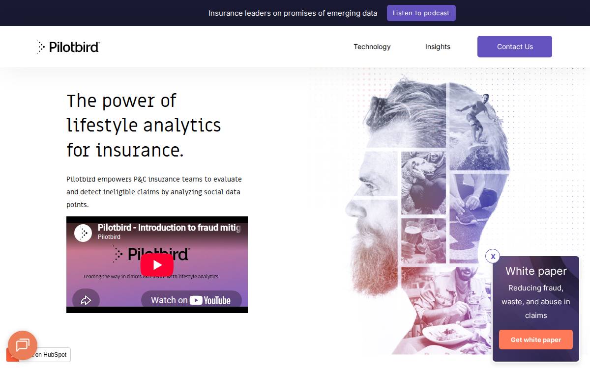 Pilotbird website preview