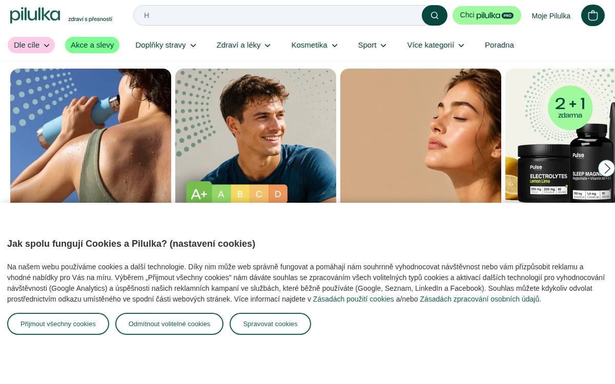 Pilulka website preview