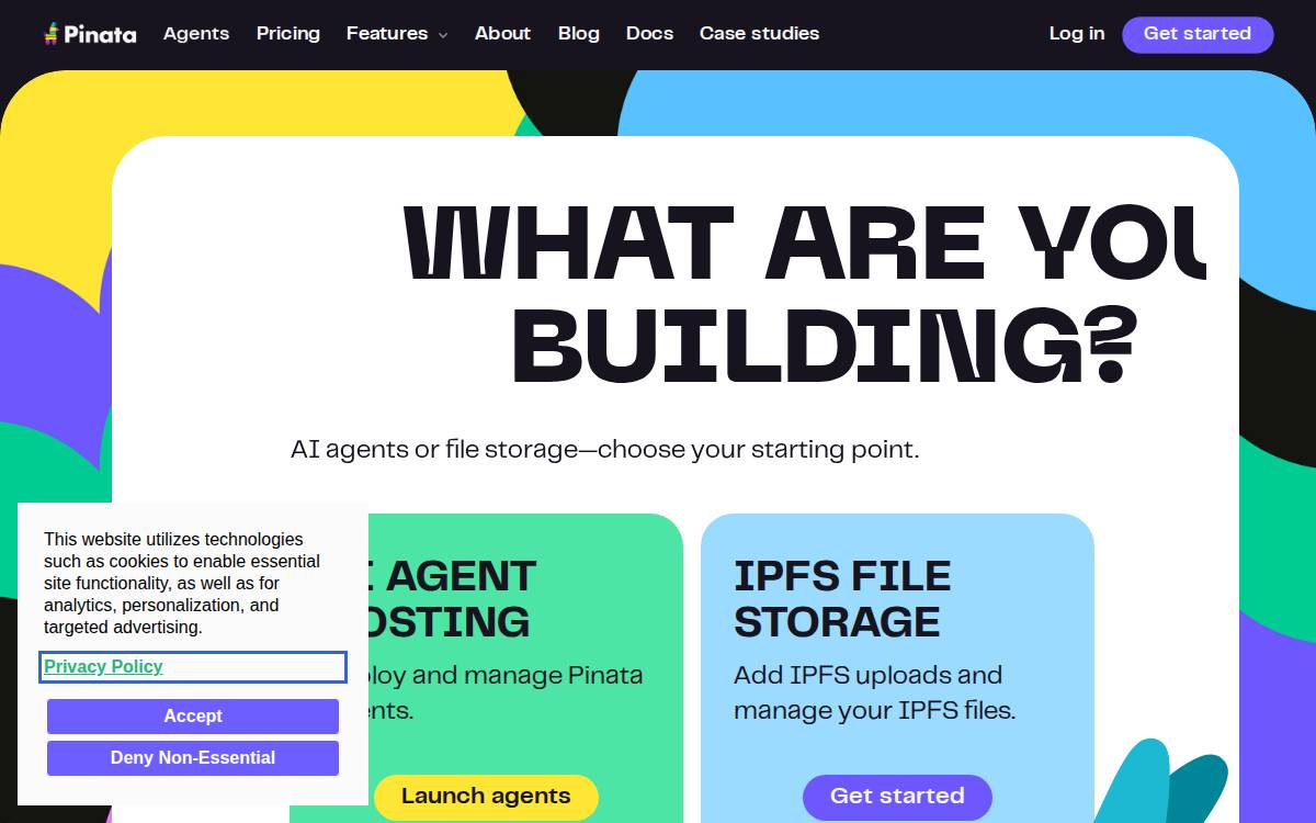 Pinata website preview