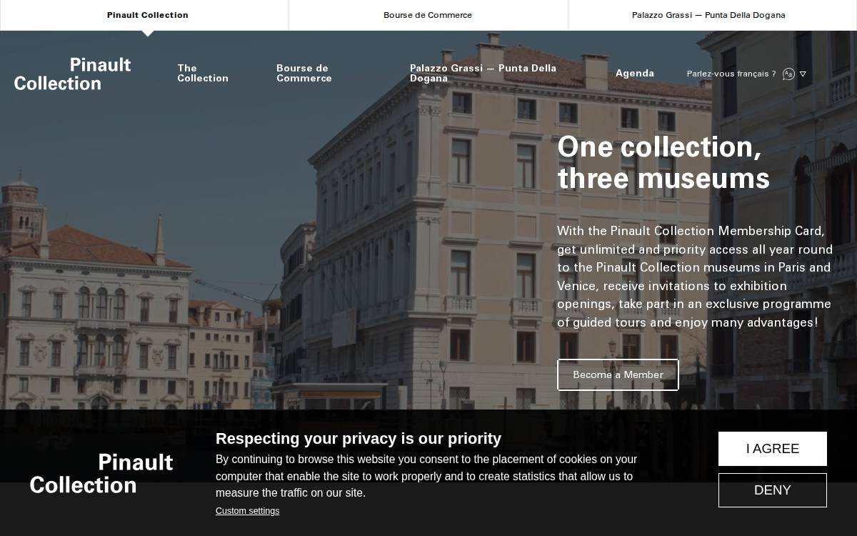 Pinault Collection website preview