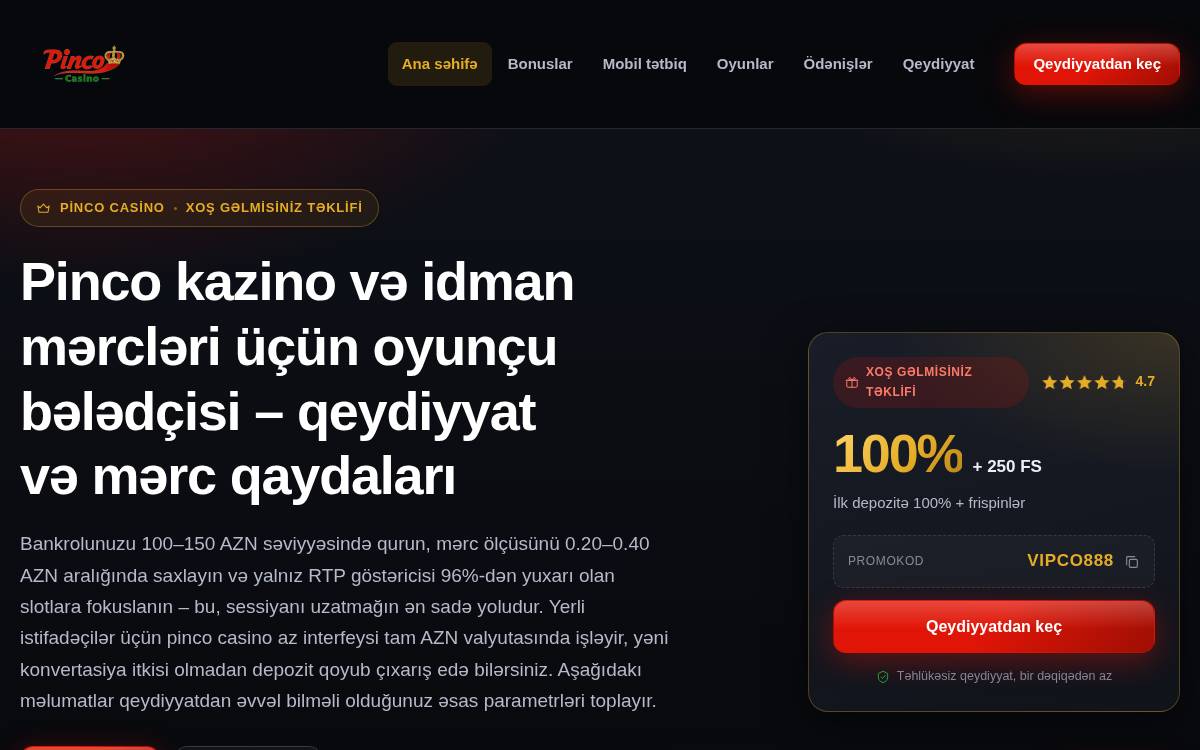 pinco website preview