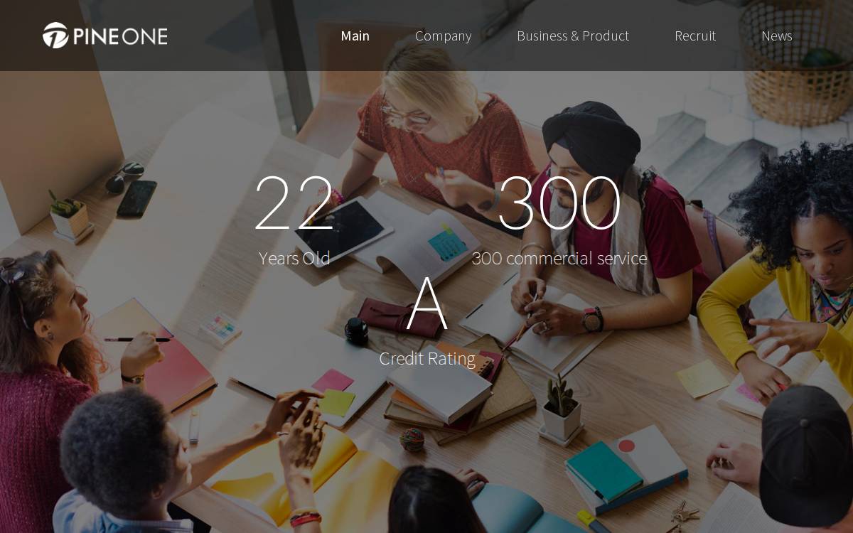 Pineone website preview