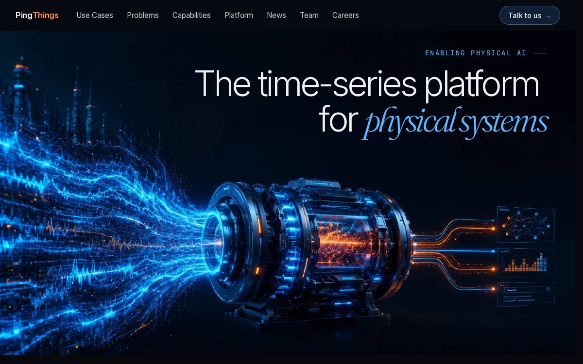Ping Things website preview