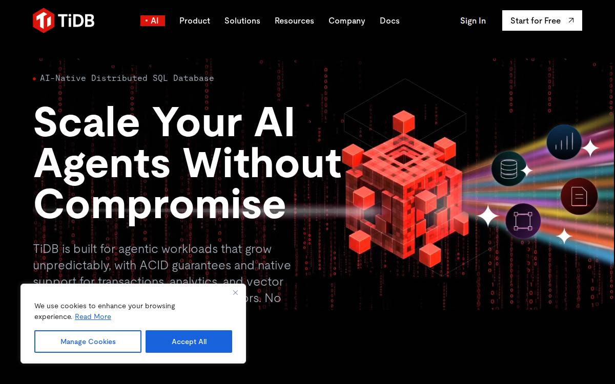 PingCAP website preview