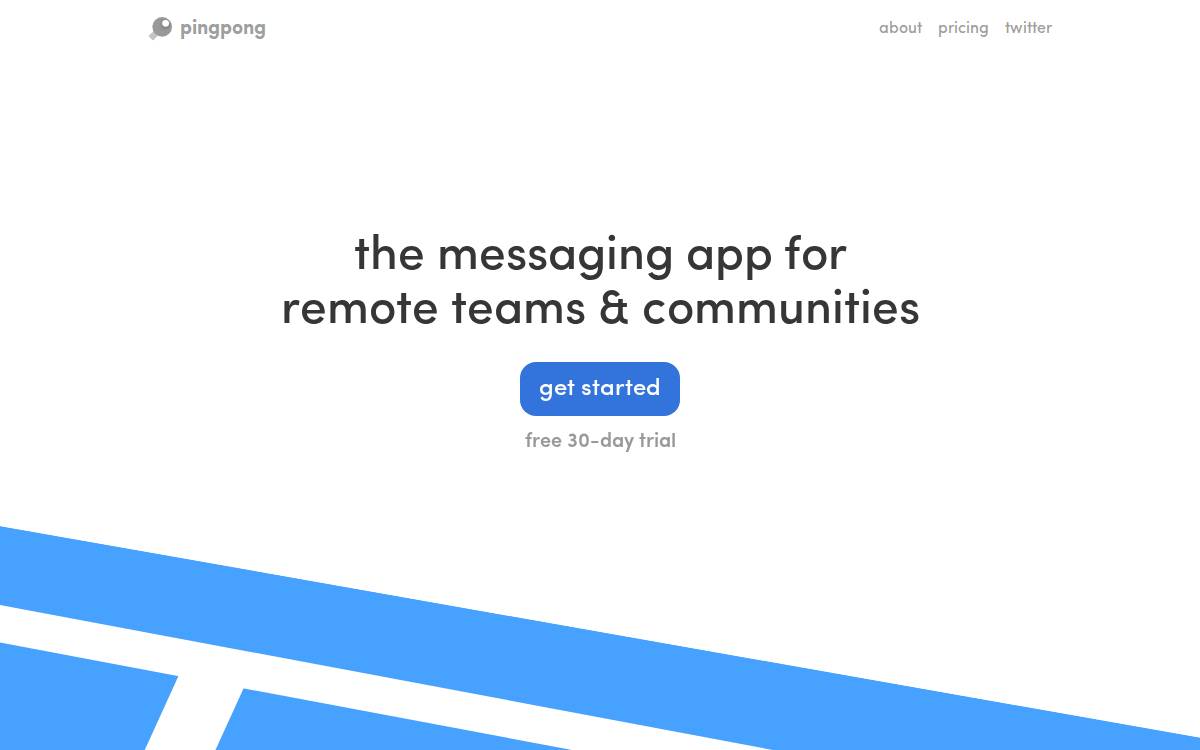 PingPong website preview