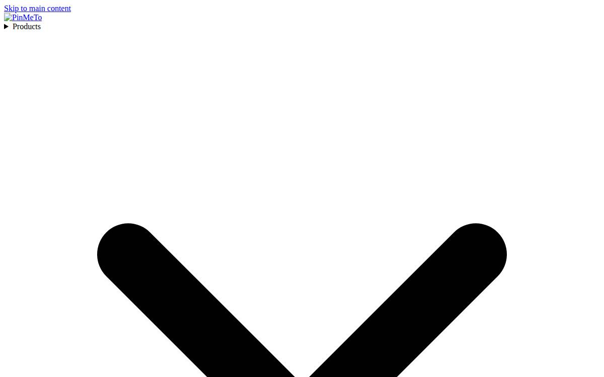 Pinmeto website preview