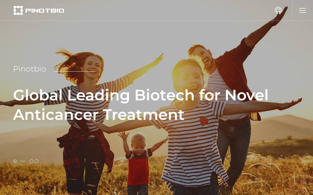 Pinot Bio Venture Capital website preview