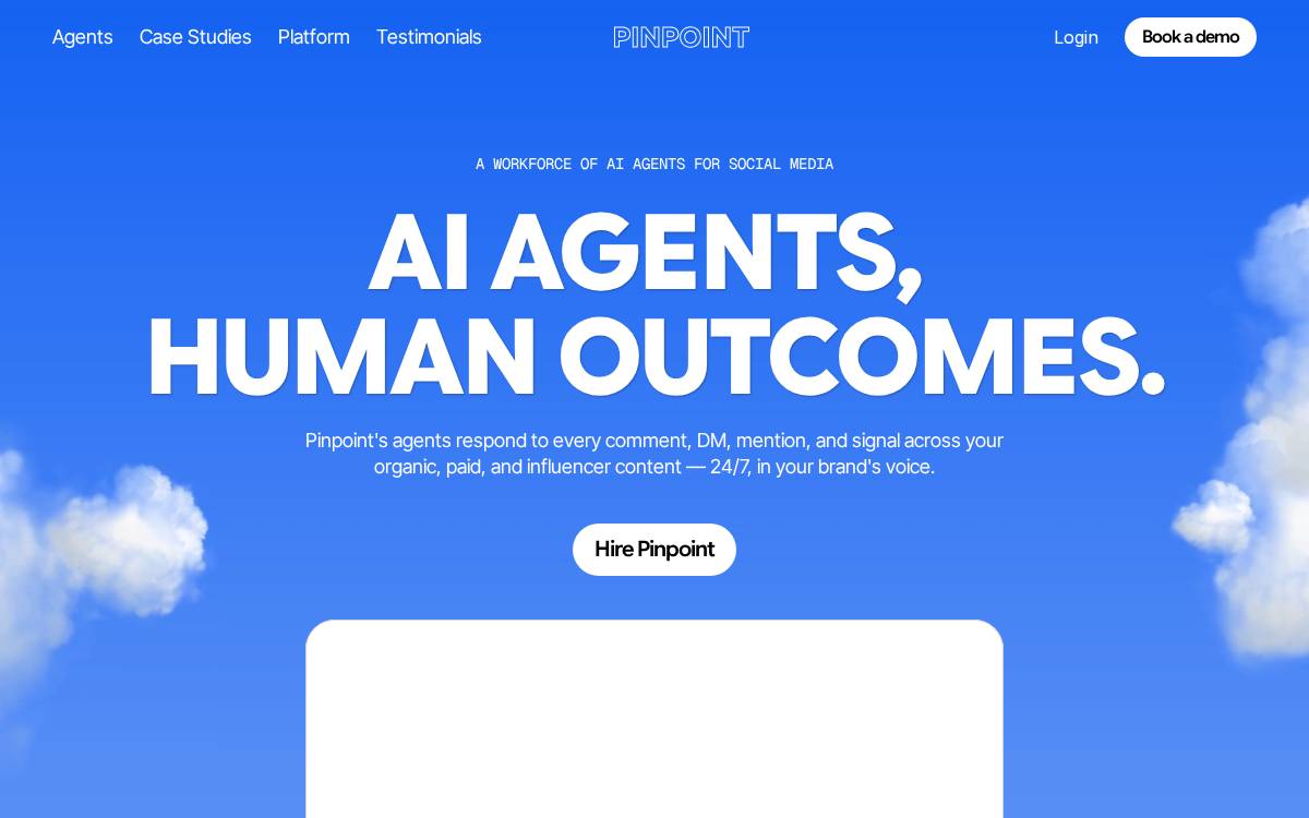 Pinpoint website preview