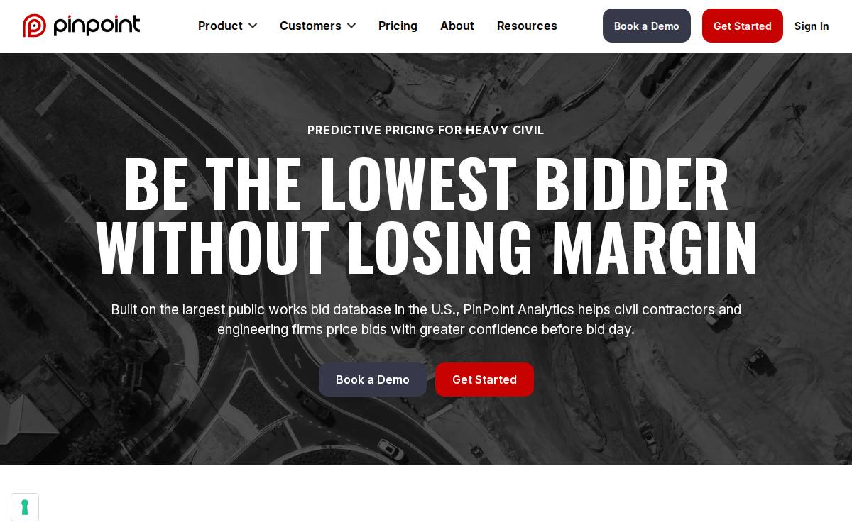 Pinpointanalytics website preview