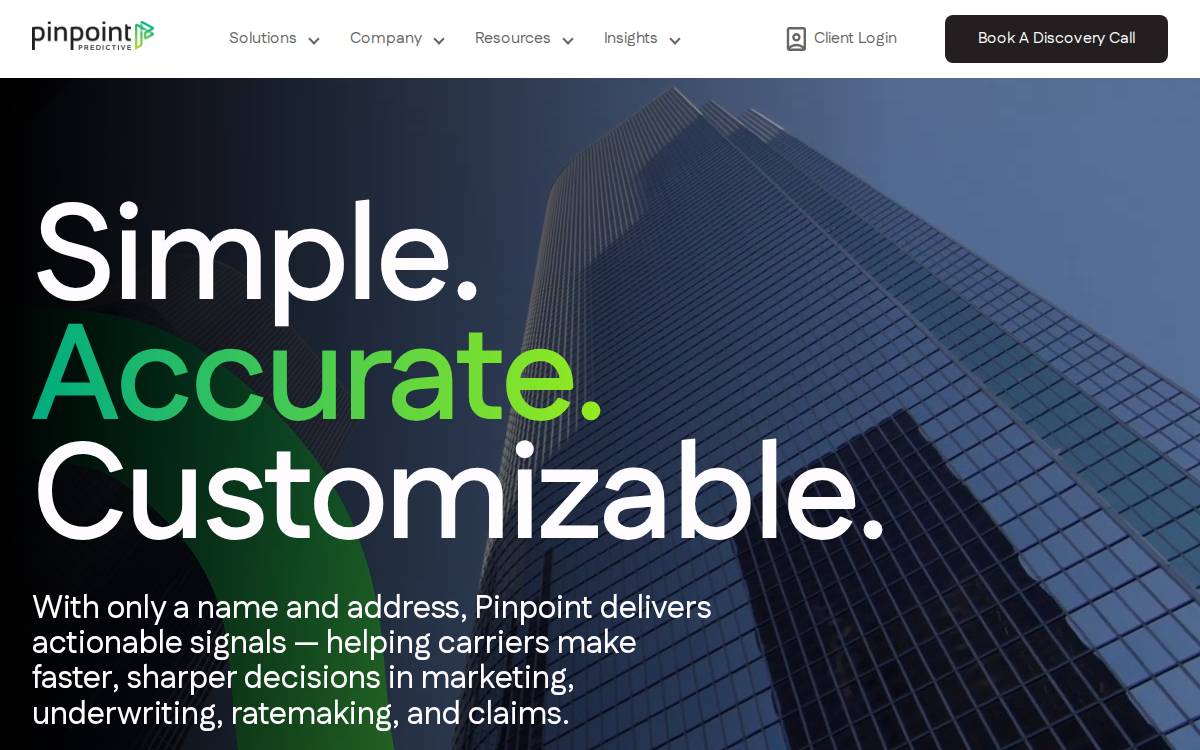 Pinpoint Predictive website preview