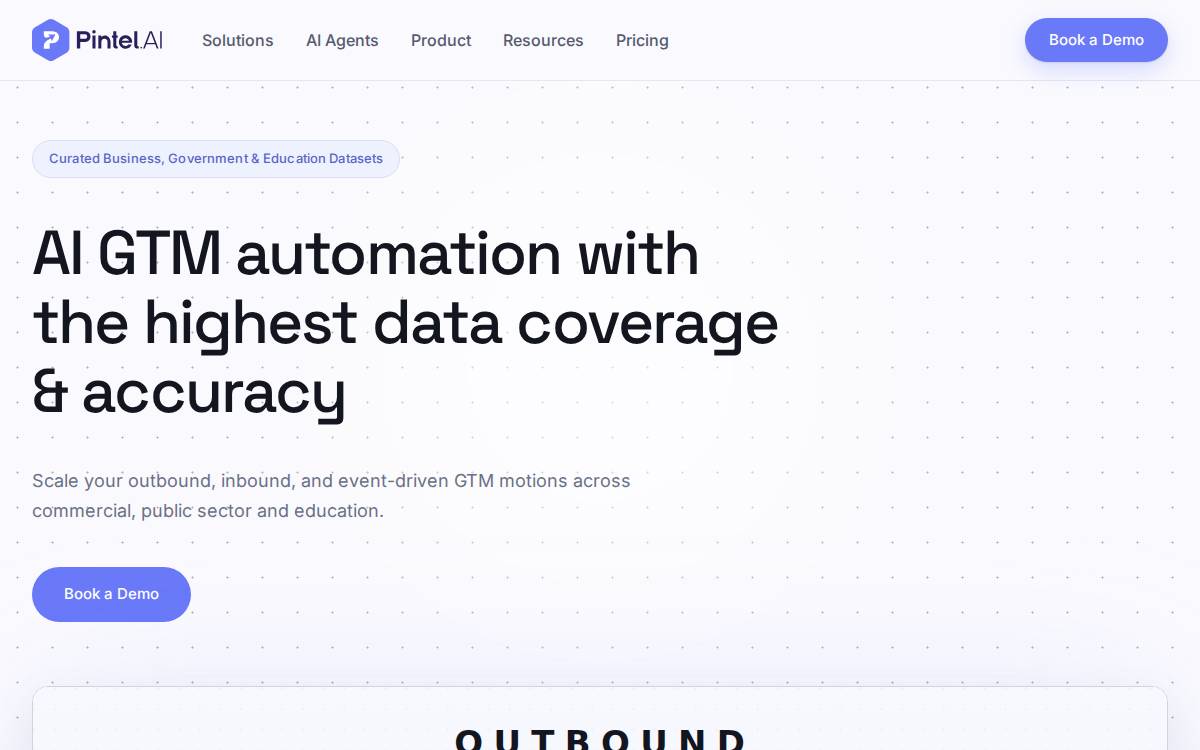 Pintel website preview