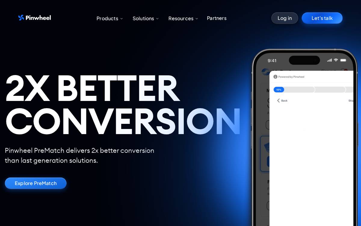 Pinwheel website preview