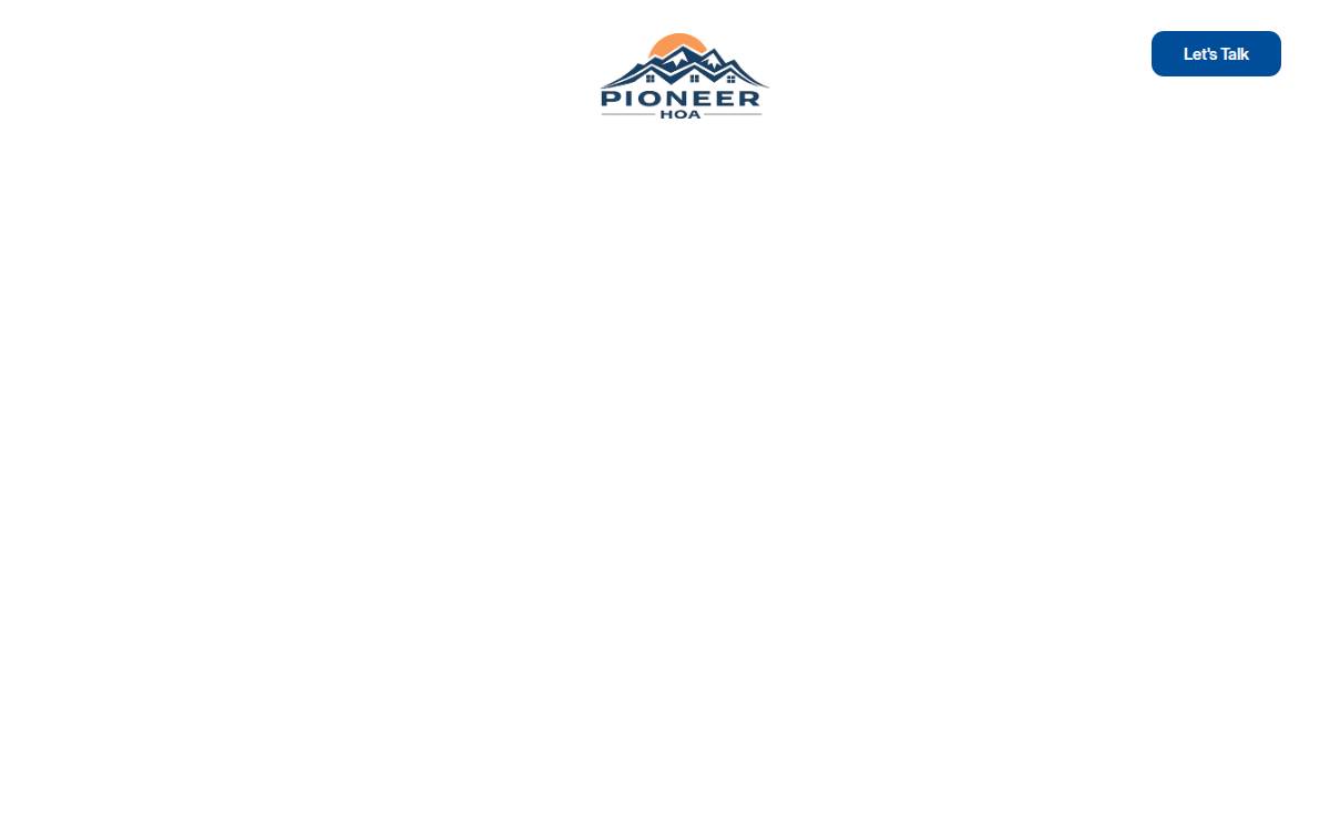 Pioneer HOA website preview