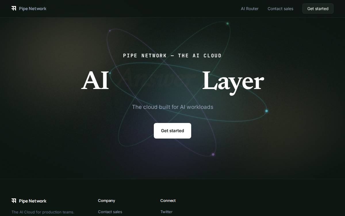 Pipe Network website preview