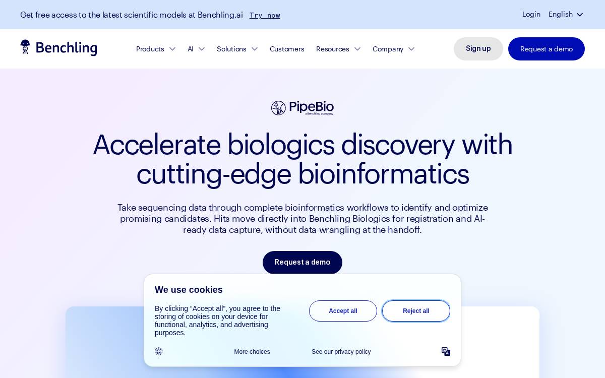 PipeBio website preview