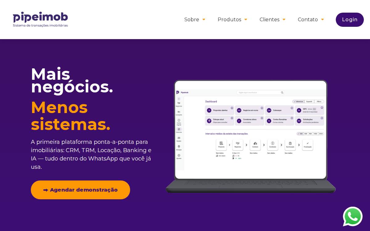 Pipeimob website preview