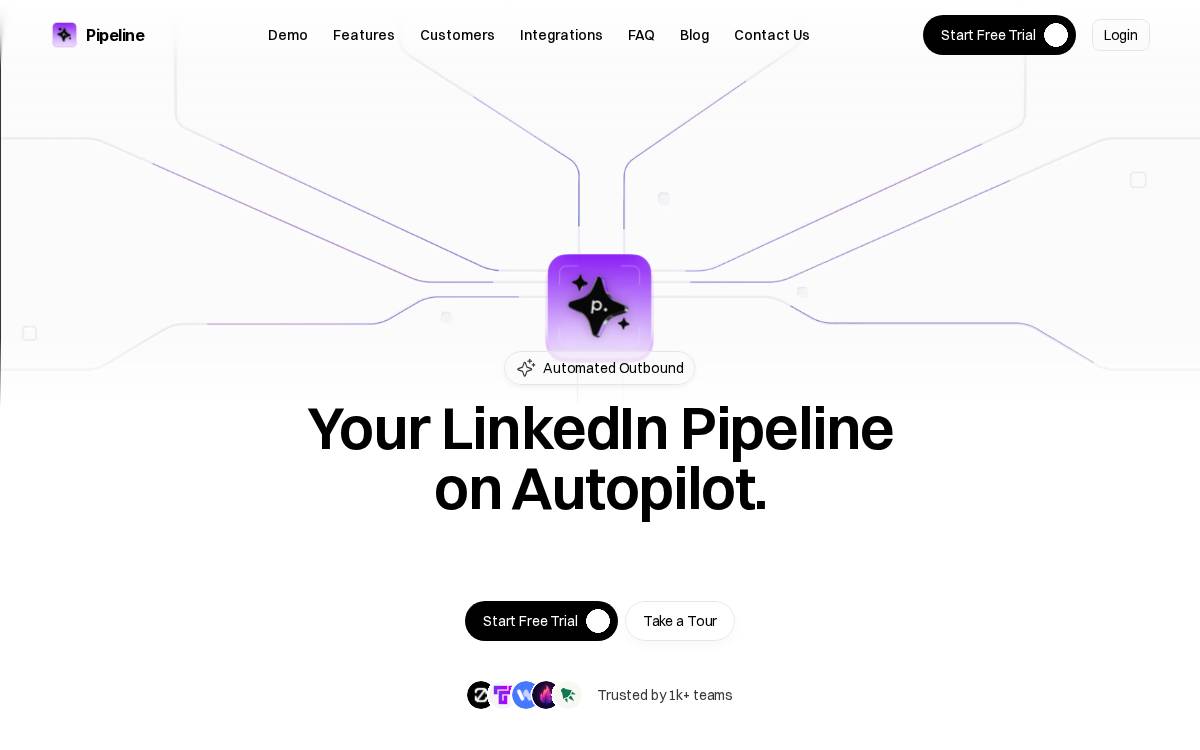 Pipeline Supercharging Outbound Sales website preview