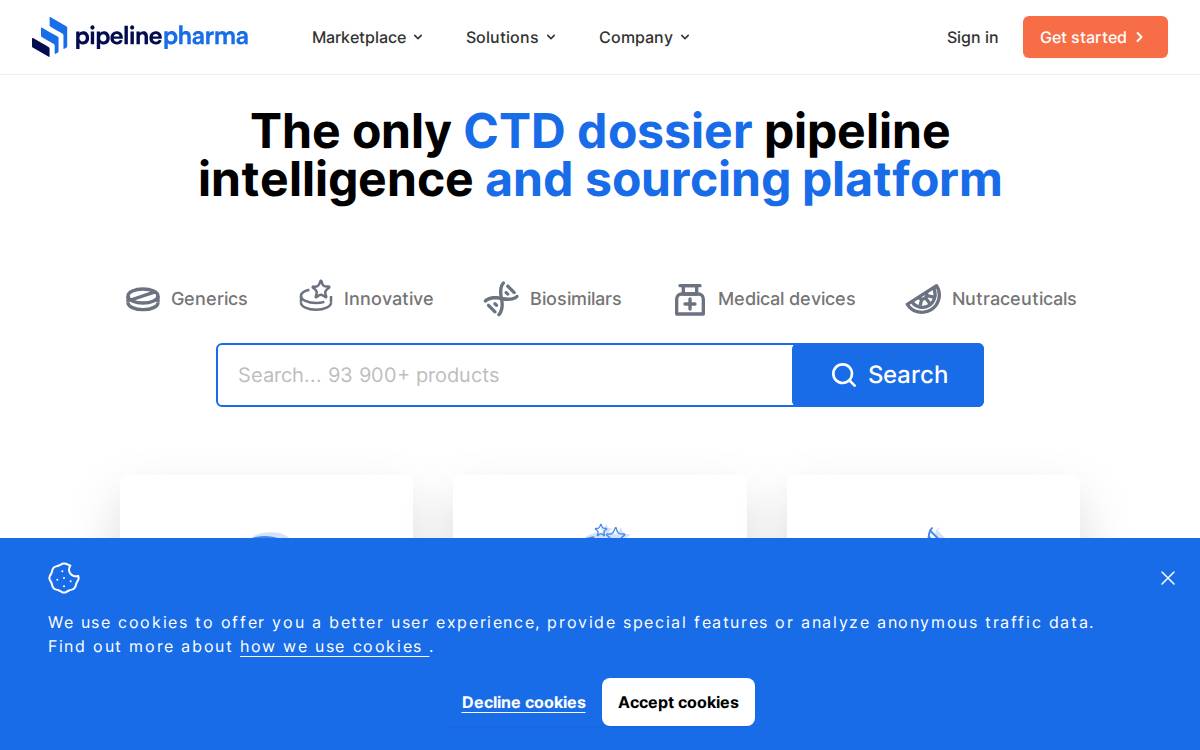 Pipelinepharma website preview