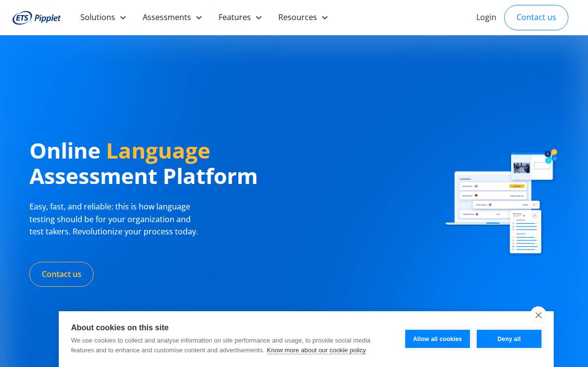 Pipplet website preview
