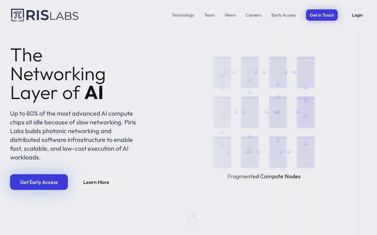 Piris Labs website preview