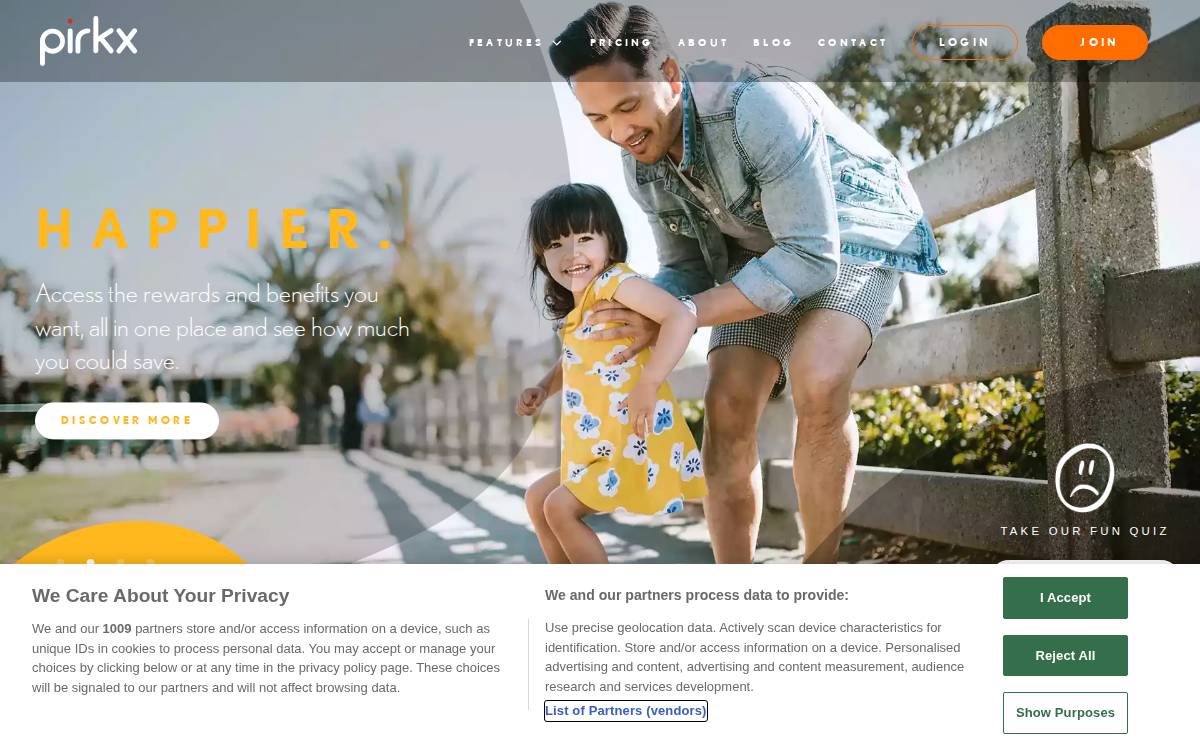 Pirkx website preview