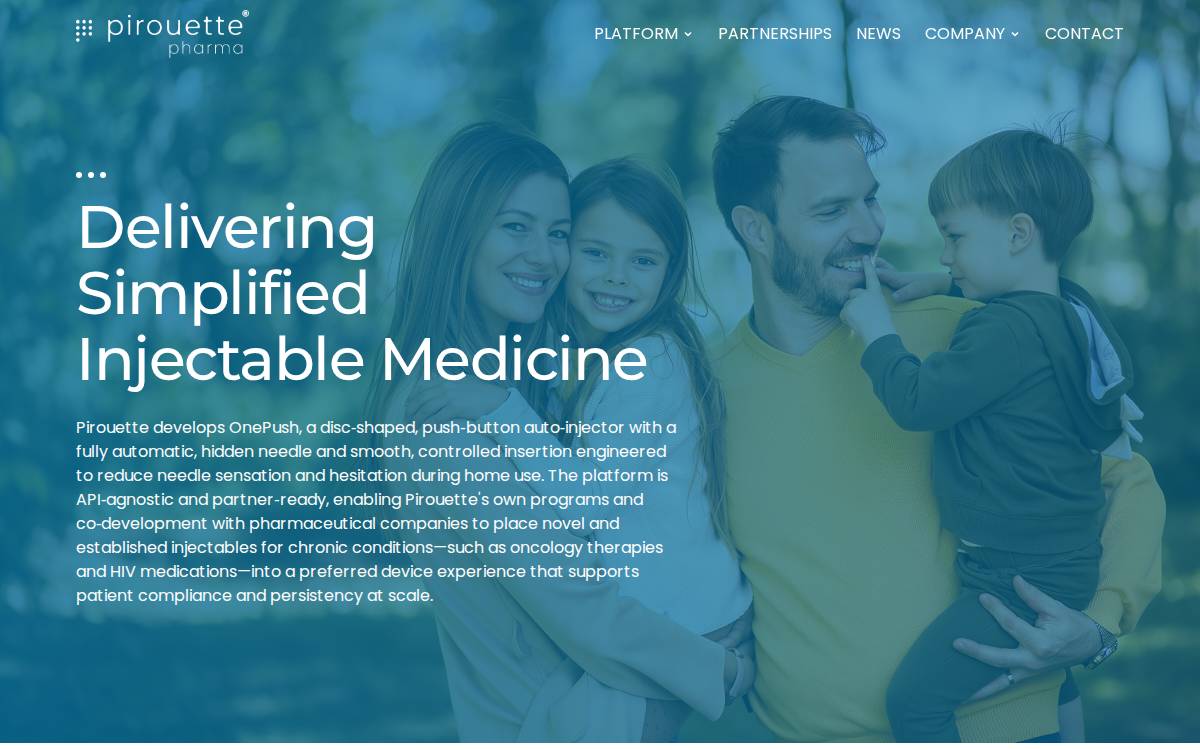 Pirouette Pharma website preview