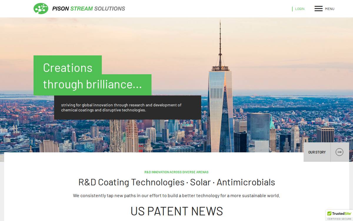 Pison Stream Solutions website preview