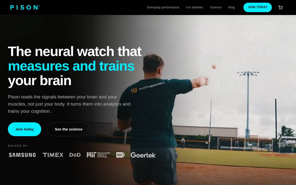 Pison Technology website preview