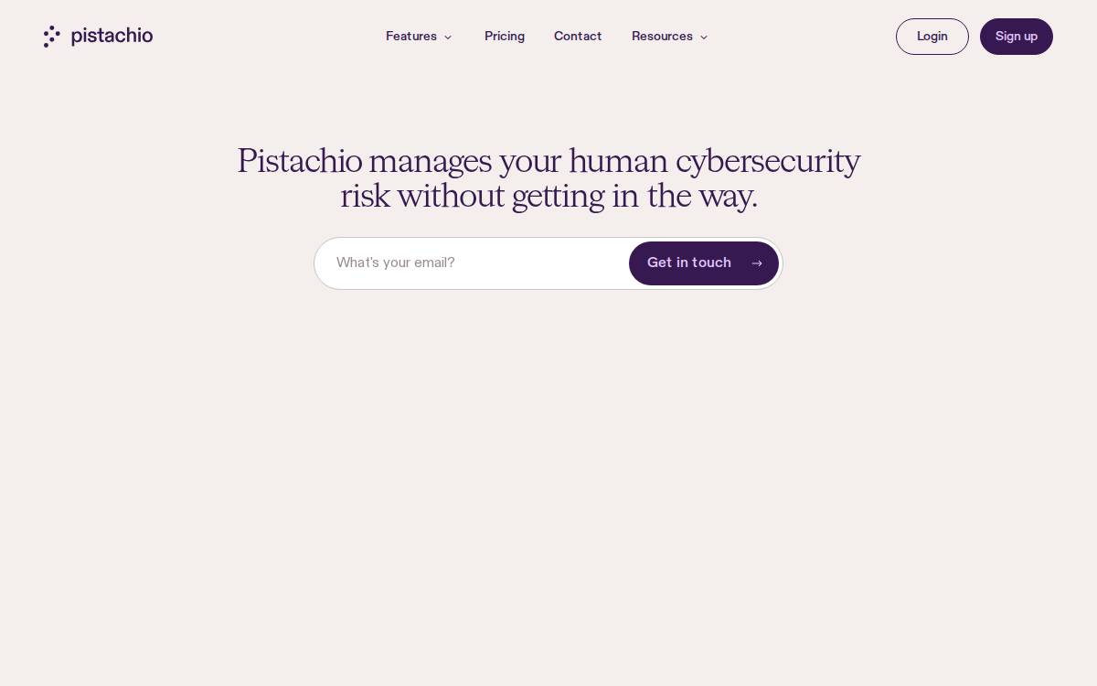 Pistachio website preview