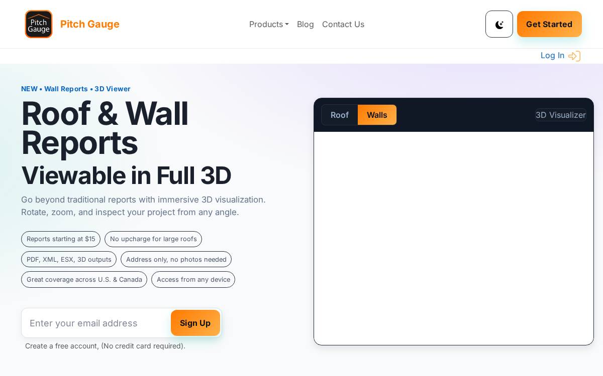 Pitch Gauge website preview