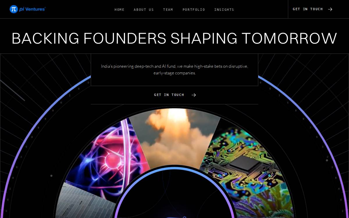 Piventures website preview