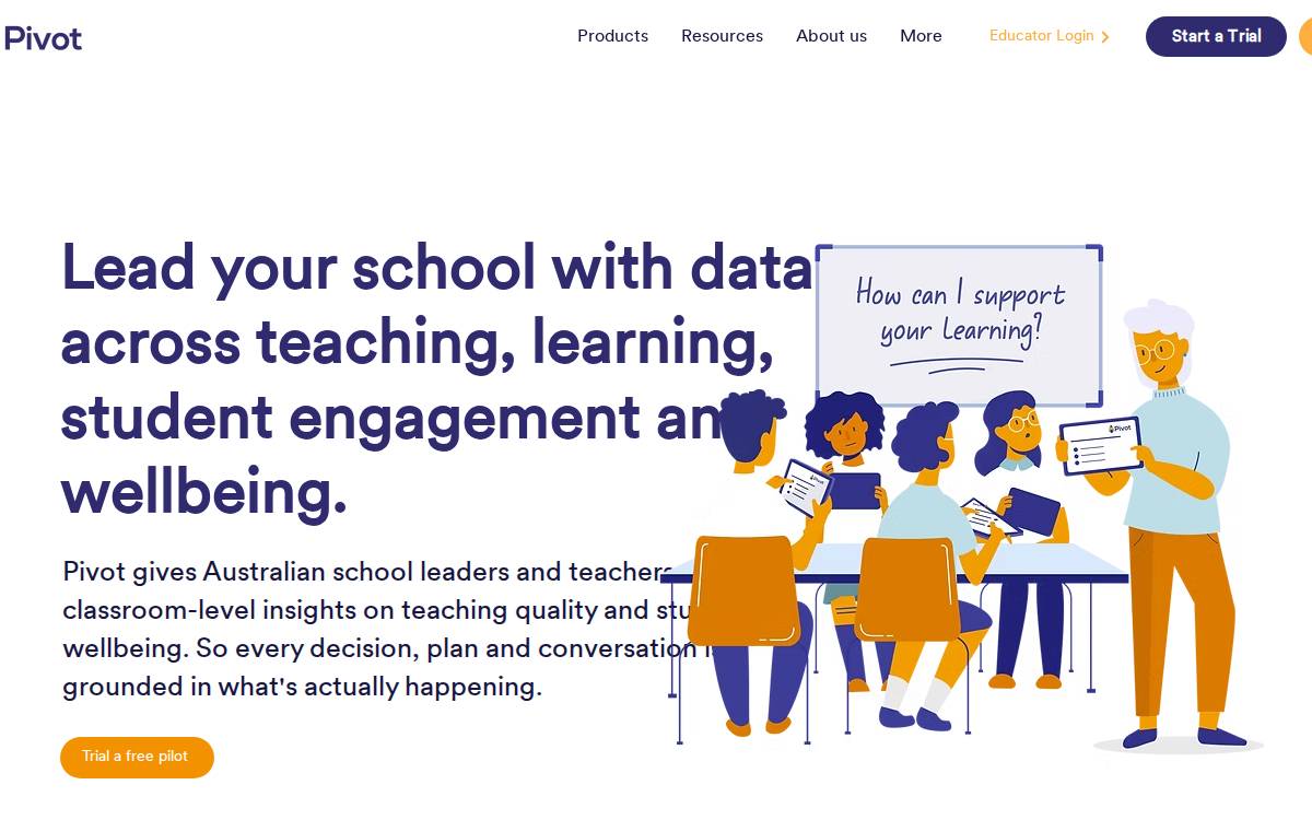 Pivot website preview