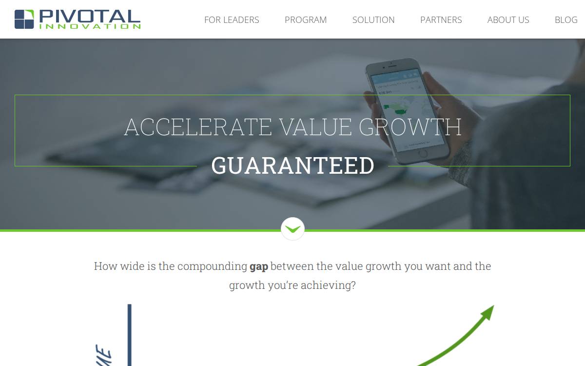 Pivotal Innovation website preview