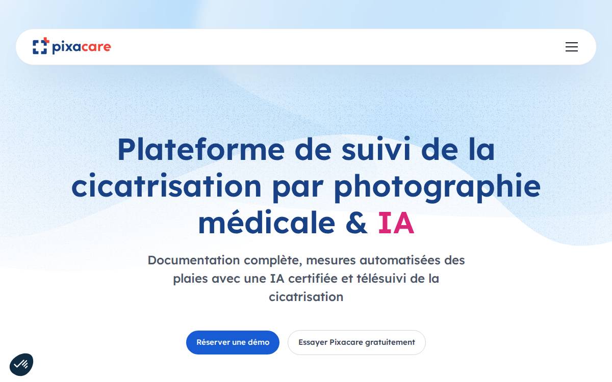 Pixacare website preview