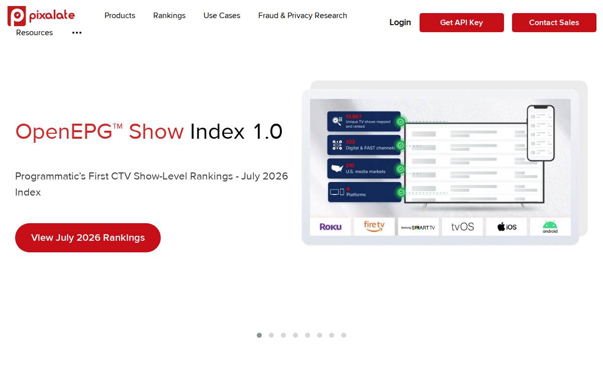 Pixalate website preview